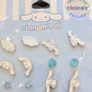 2 For $15 Cinnamoroll Earrings 6 Pairs